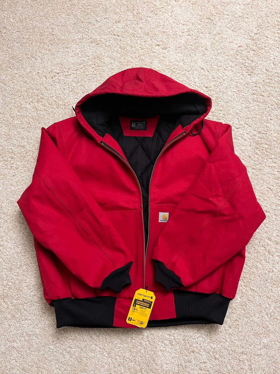 [새상품/레어] 칼하트 J140(OJ0140) 액티브 자켓 레드 XL  상품이미지3