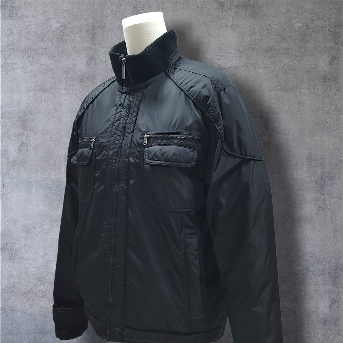 [L] 캘빈클라인 블랙 멀티포켓 나일론 쉘 다운 자켓 상품이미지3