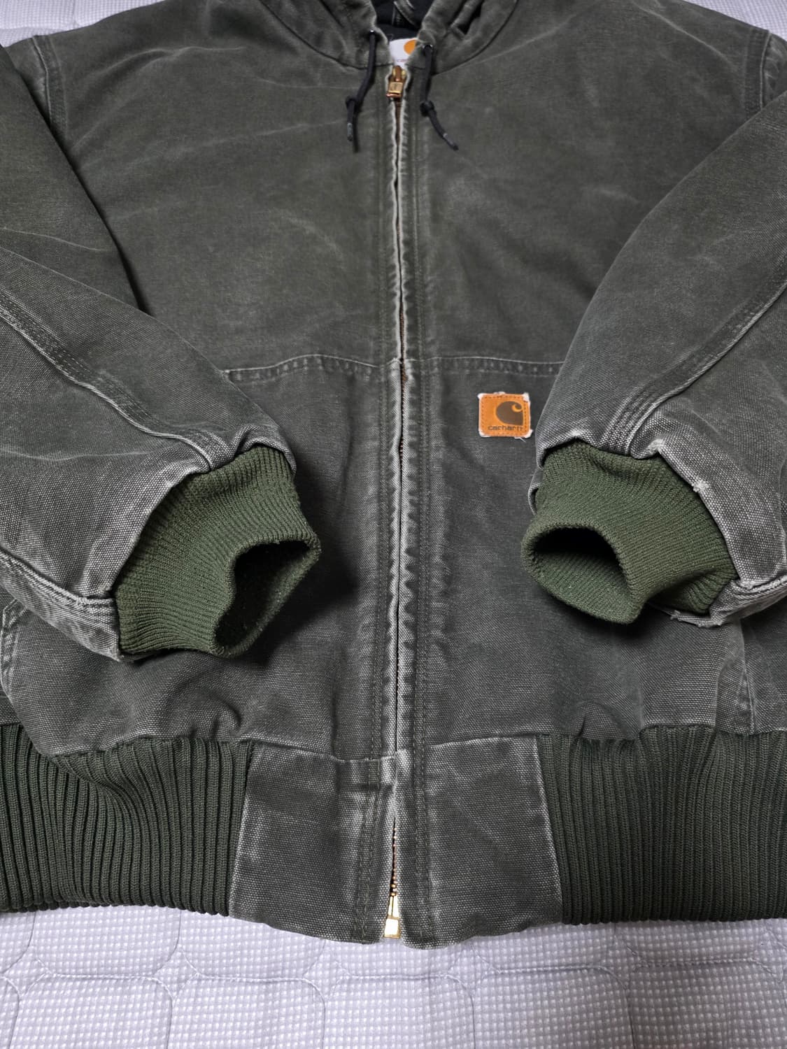칼하트 J130 MOS 2XL 덕 액티브 후드자켓 모스그린 상품이미지5