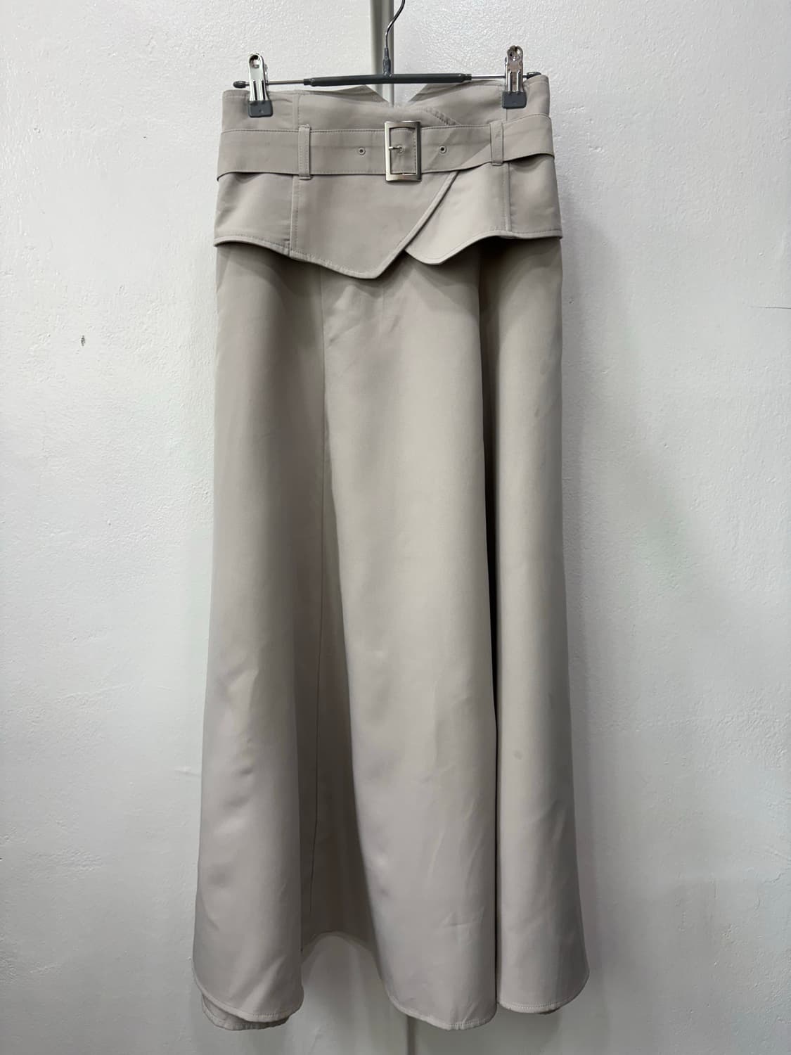 벨트 레이어드 맥시 스커트 상품이미지3