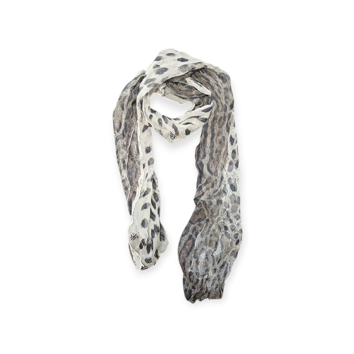 갸루 호피 실크 스카프 상품이미지1