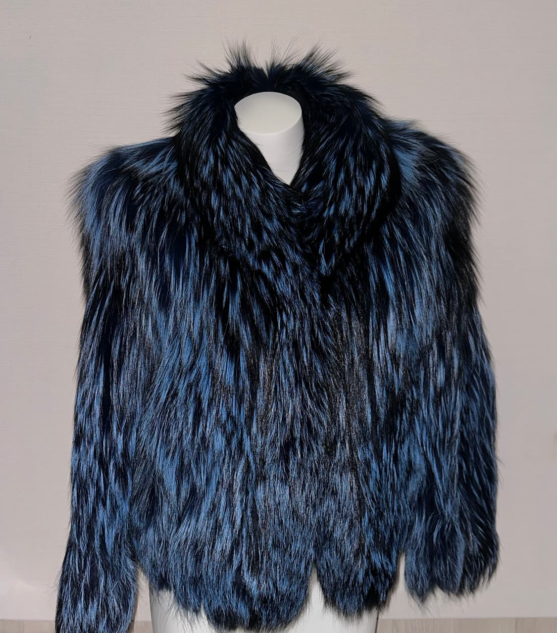 빈티지 블루 폭스 퍼자켓 상품이미지1