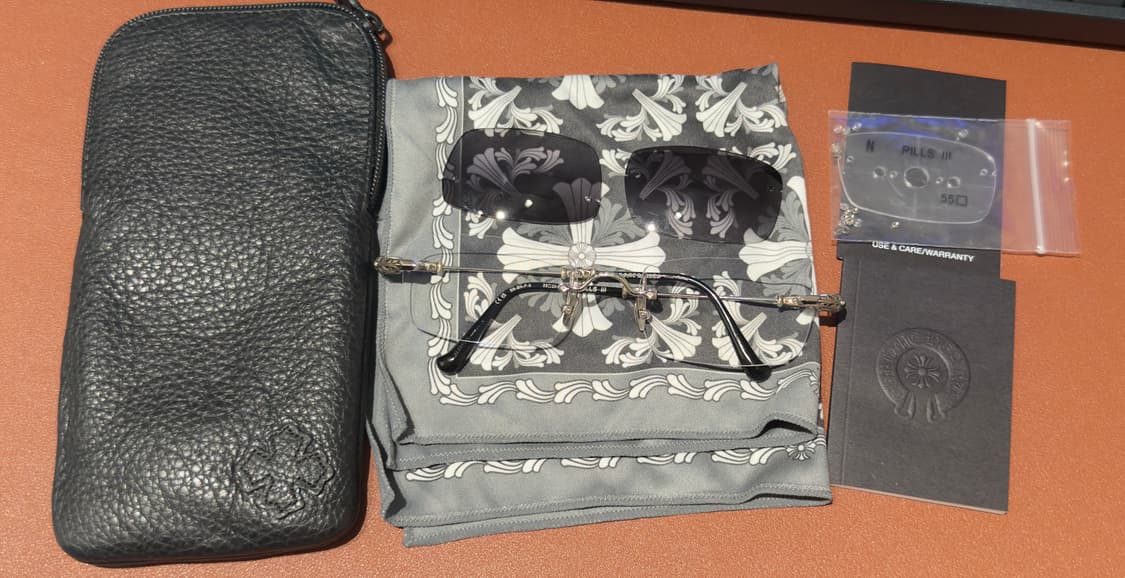 크롬하츠 필스 3 블랙/실버 선글라스 상품이미지1