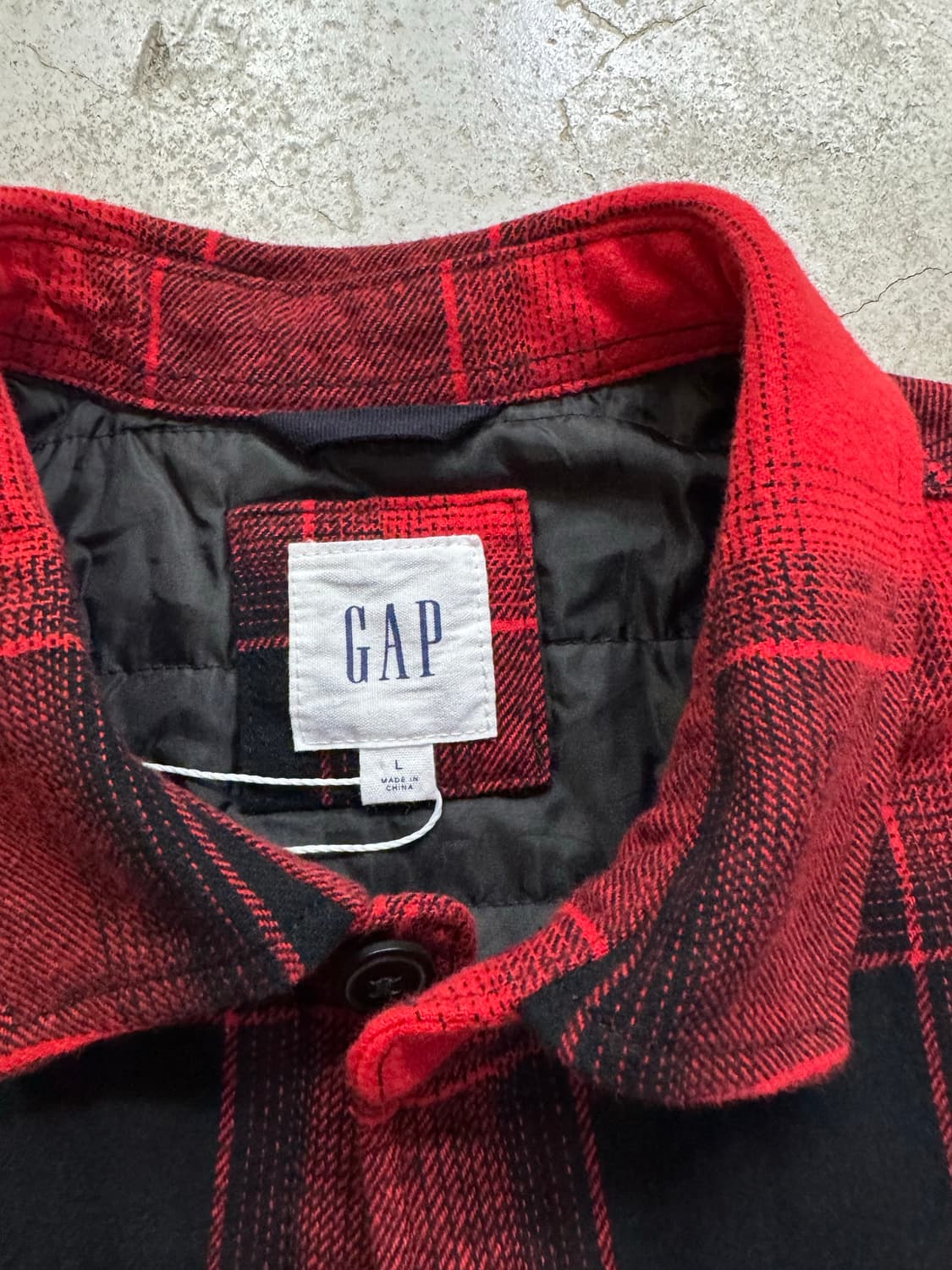 갭 누빔 라이닝 플란넬 셔츠자켓 상품이미지6