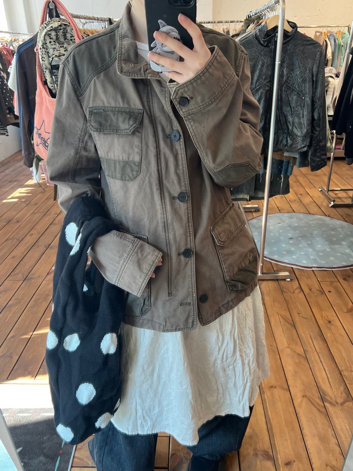 게스 카키 카고 자켓 상품이미지2