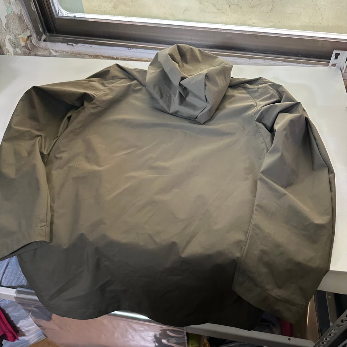 S-M 95 도이터 카키 등산 후디 레인바람막이 자켓 상품이미지7