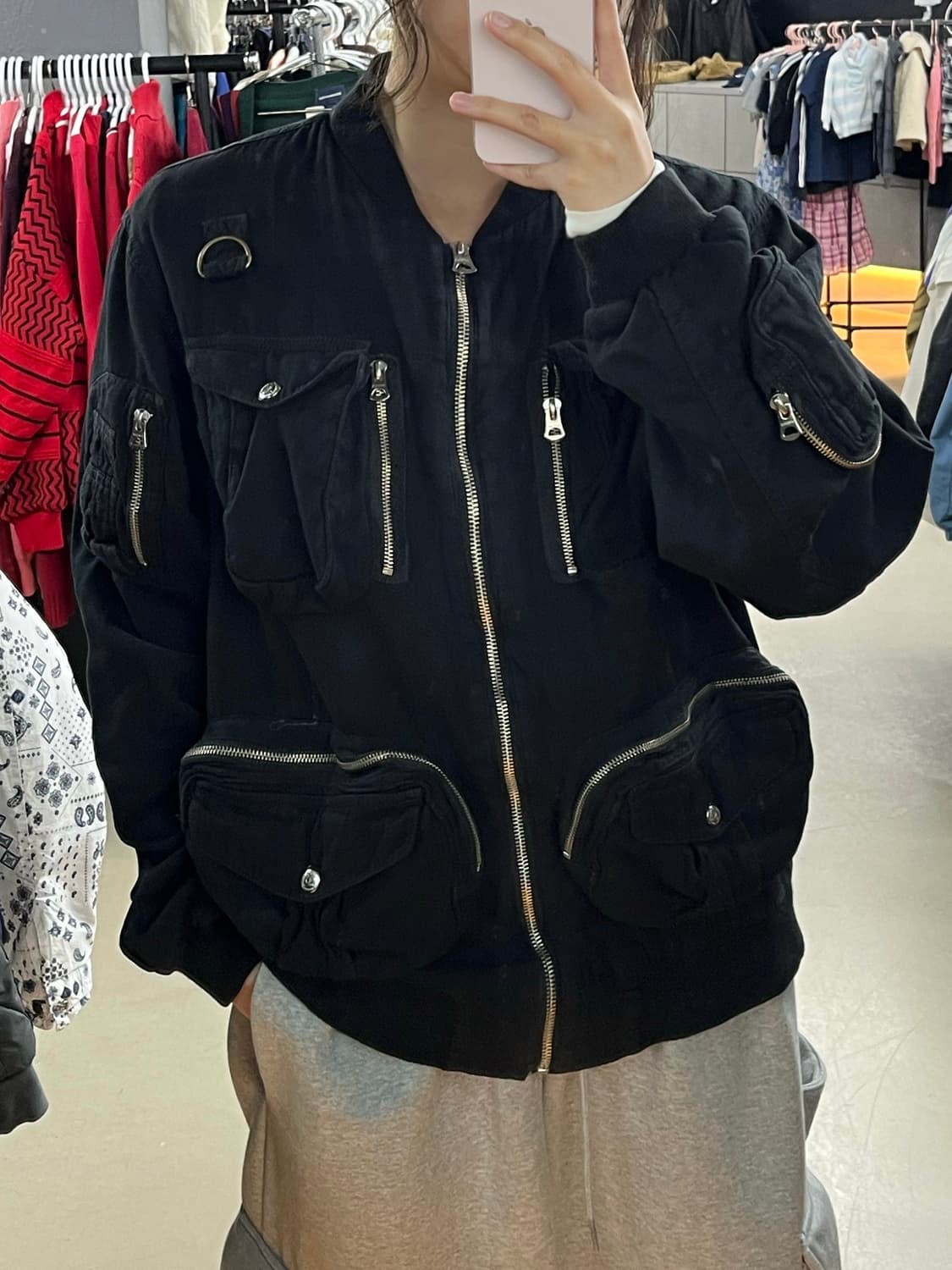 멀티 포켓 블루종 상품이미지1