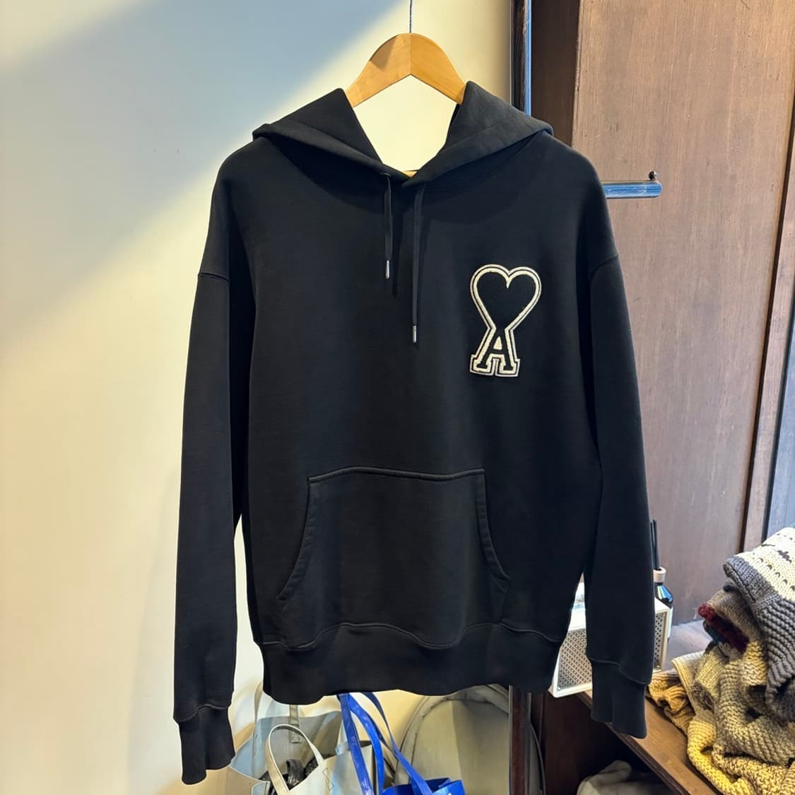 15590 - 아미 블랙 빅로고 후드티 상품이미지2