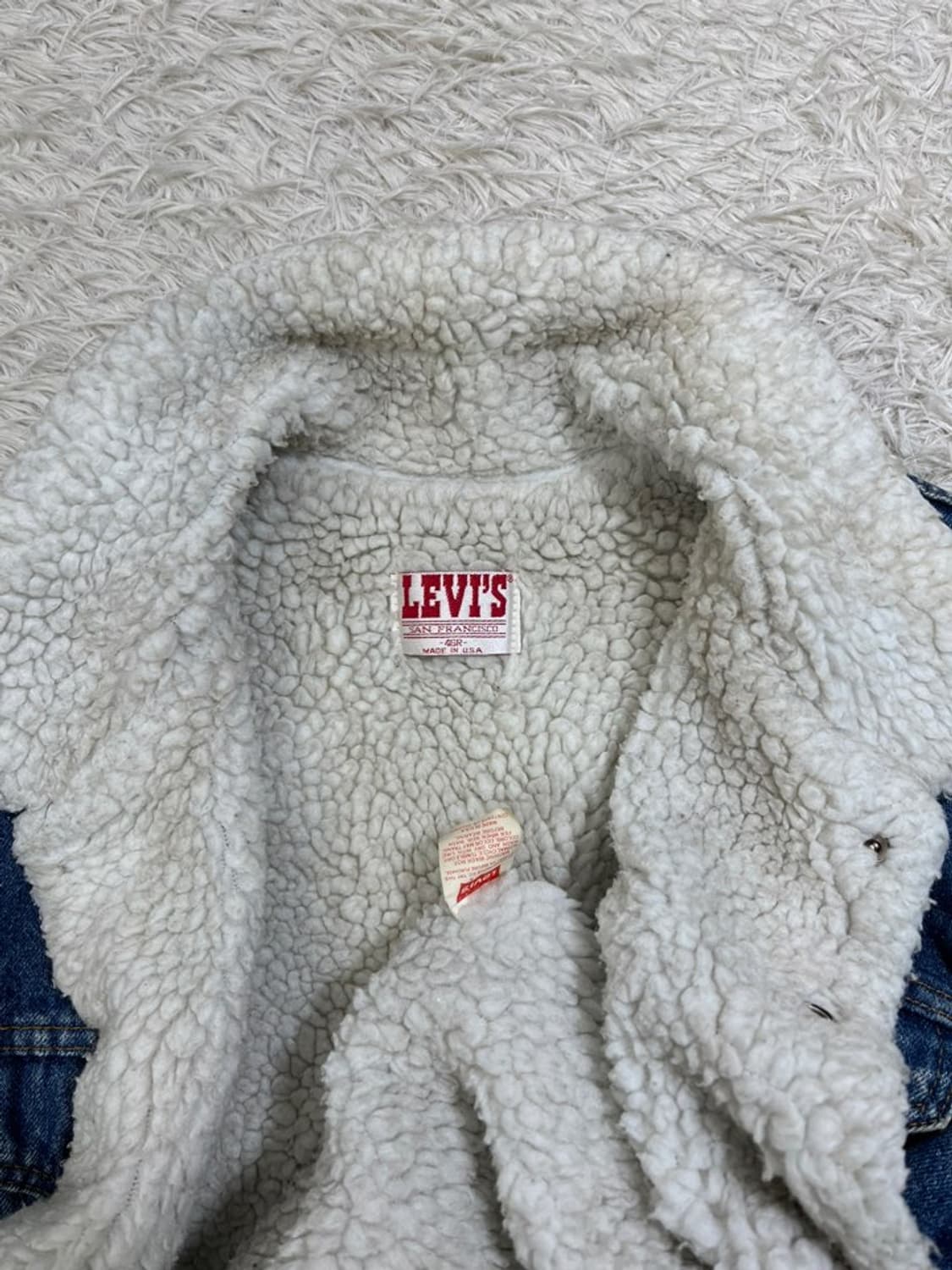 90's 리바이스 쉐르파 데님 자켓/USA/#2842 상품이미지7