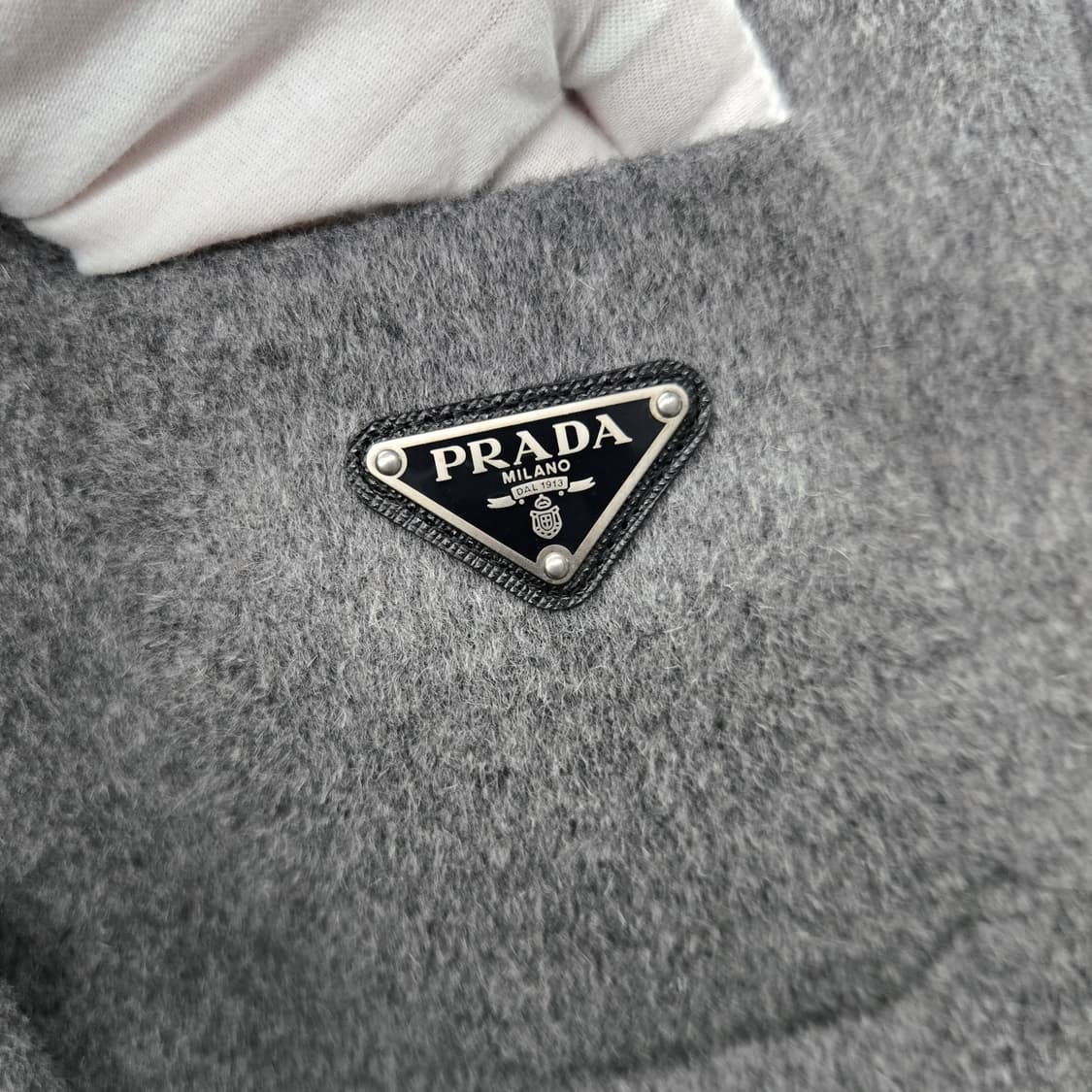 프라다 삼각로고 캐시고라 코트 자켓 오버핏36 상품이미지3