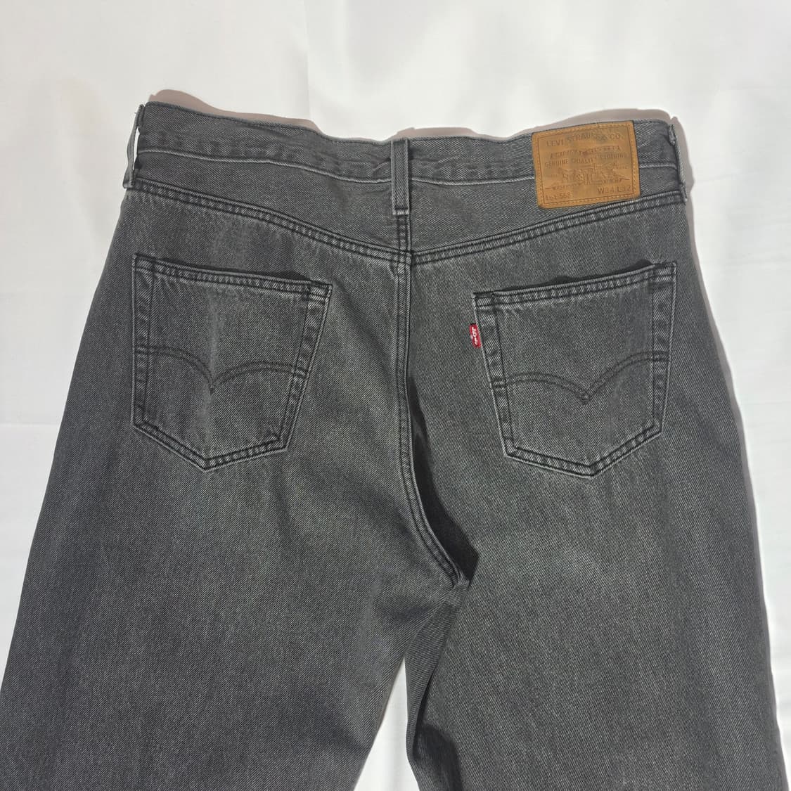[W34L32]리바이스 프리미엄 568 그레이 데님 팬츠 상품이미지8