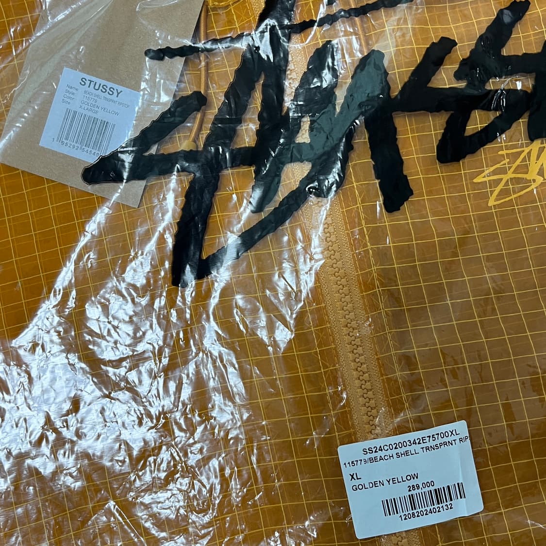 새상품 스투시 비치 쉘 트랜스패런트 립스탑 바람막이 자켓 상품이미지10