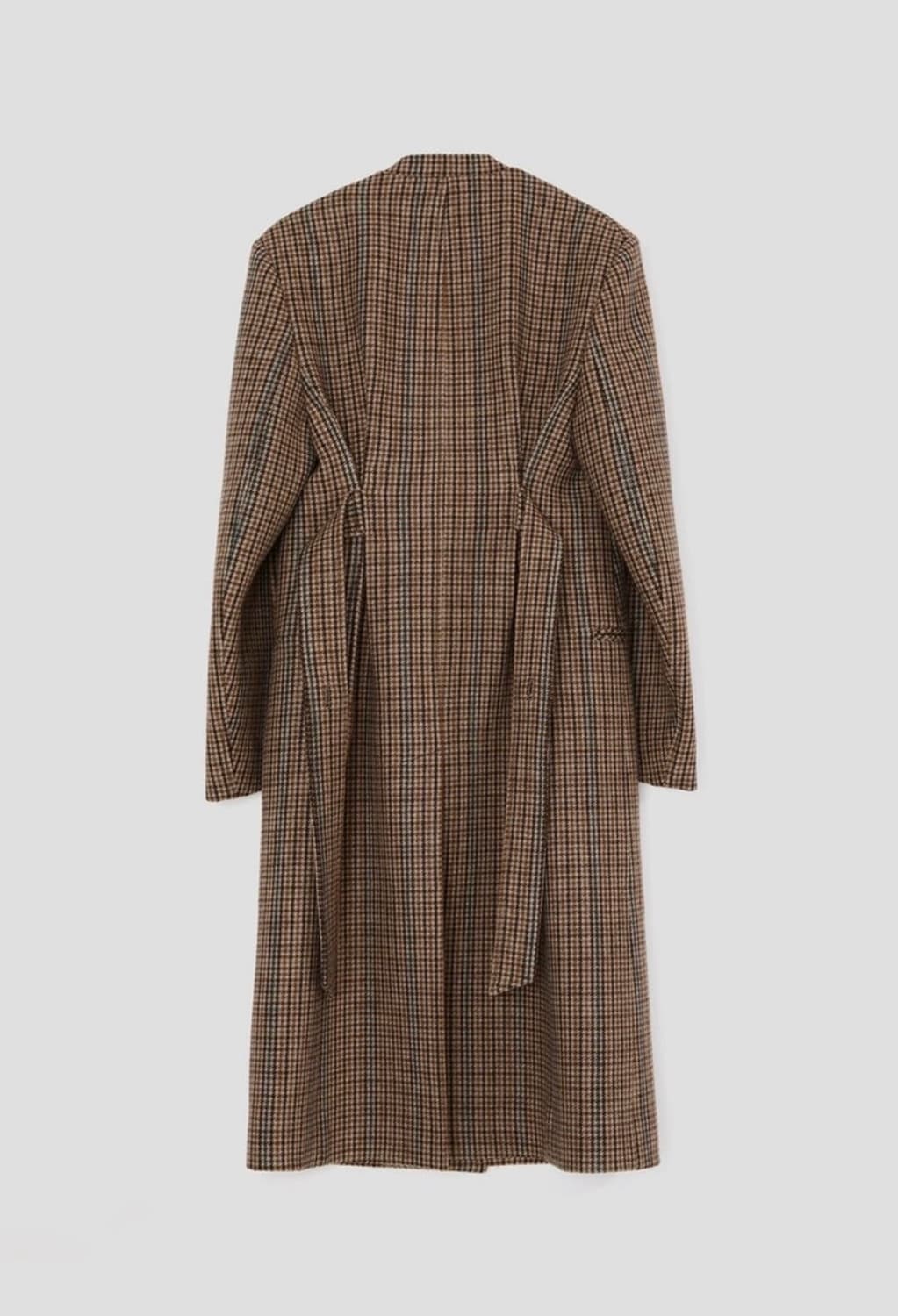 (새상품) 렉토 70S DOG TOOTH CHECK BELT COAT 상품이미지8
