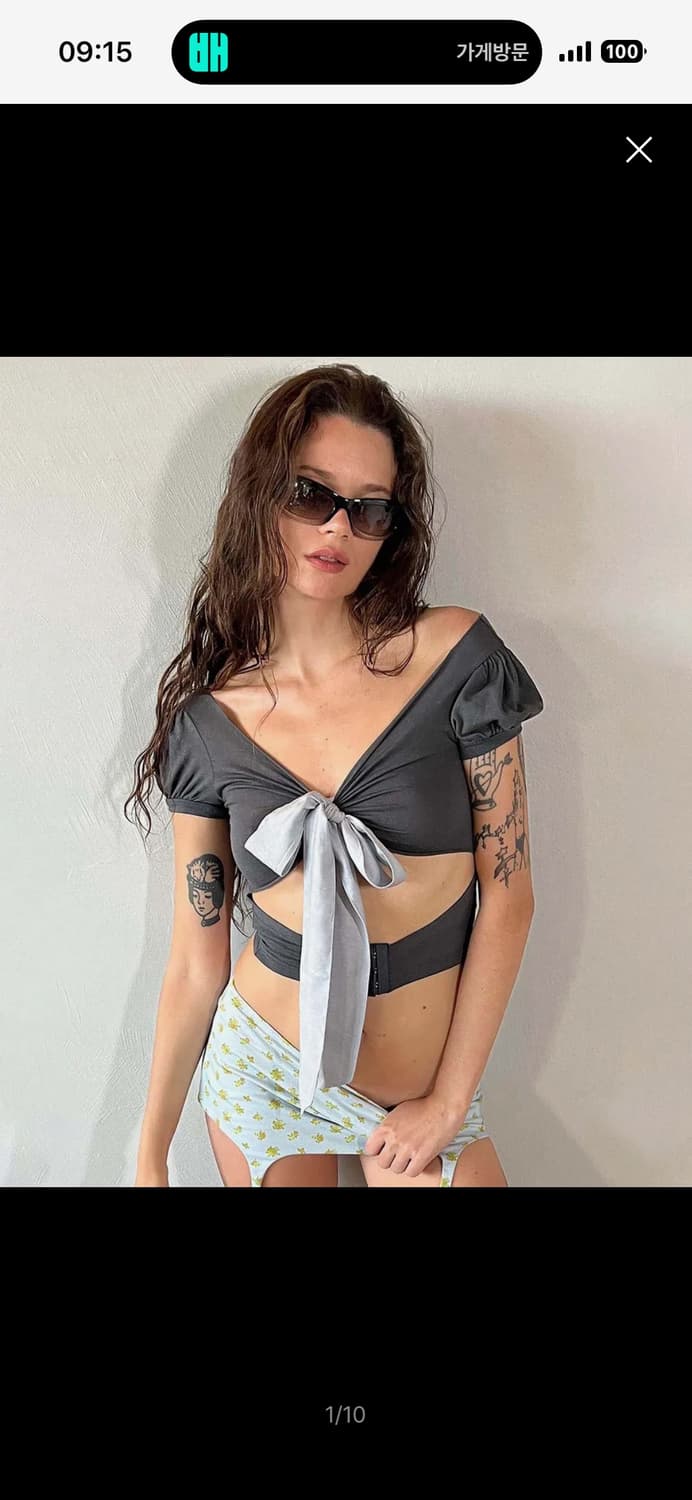 스컬프터 Princess 2way Tee Charcoal 상품이미지1