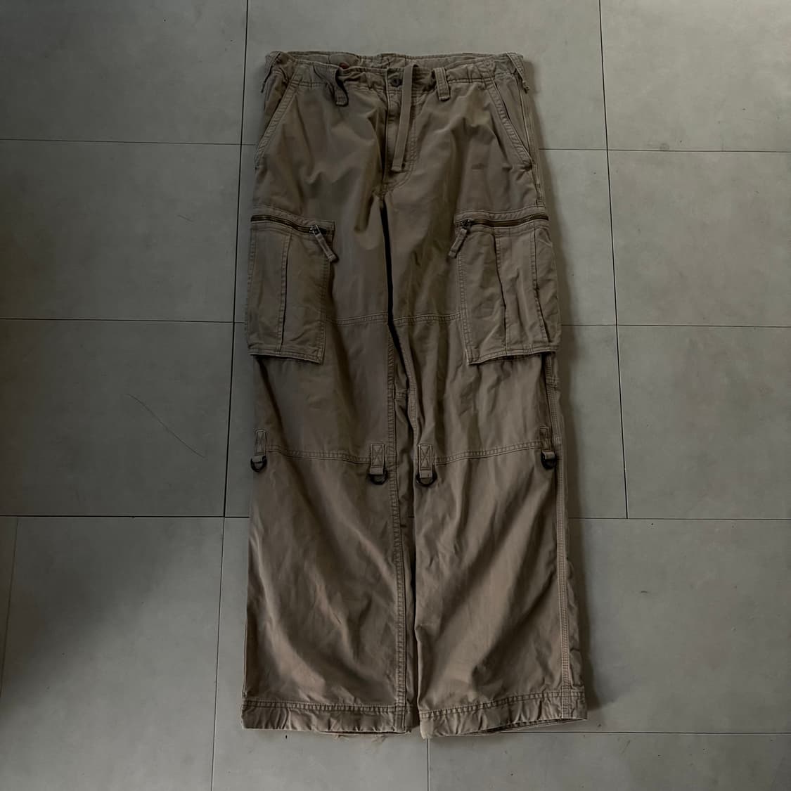 베이지 와이드핏 카고팬츠 상품이미지6