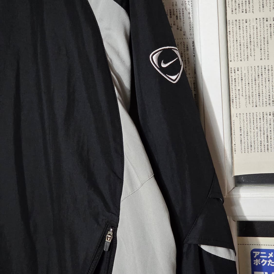 00S 나이키 블랙 올드스쿨 바람막이 자켓 상품이미지5