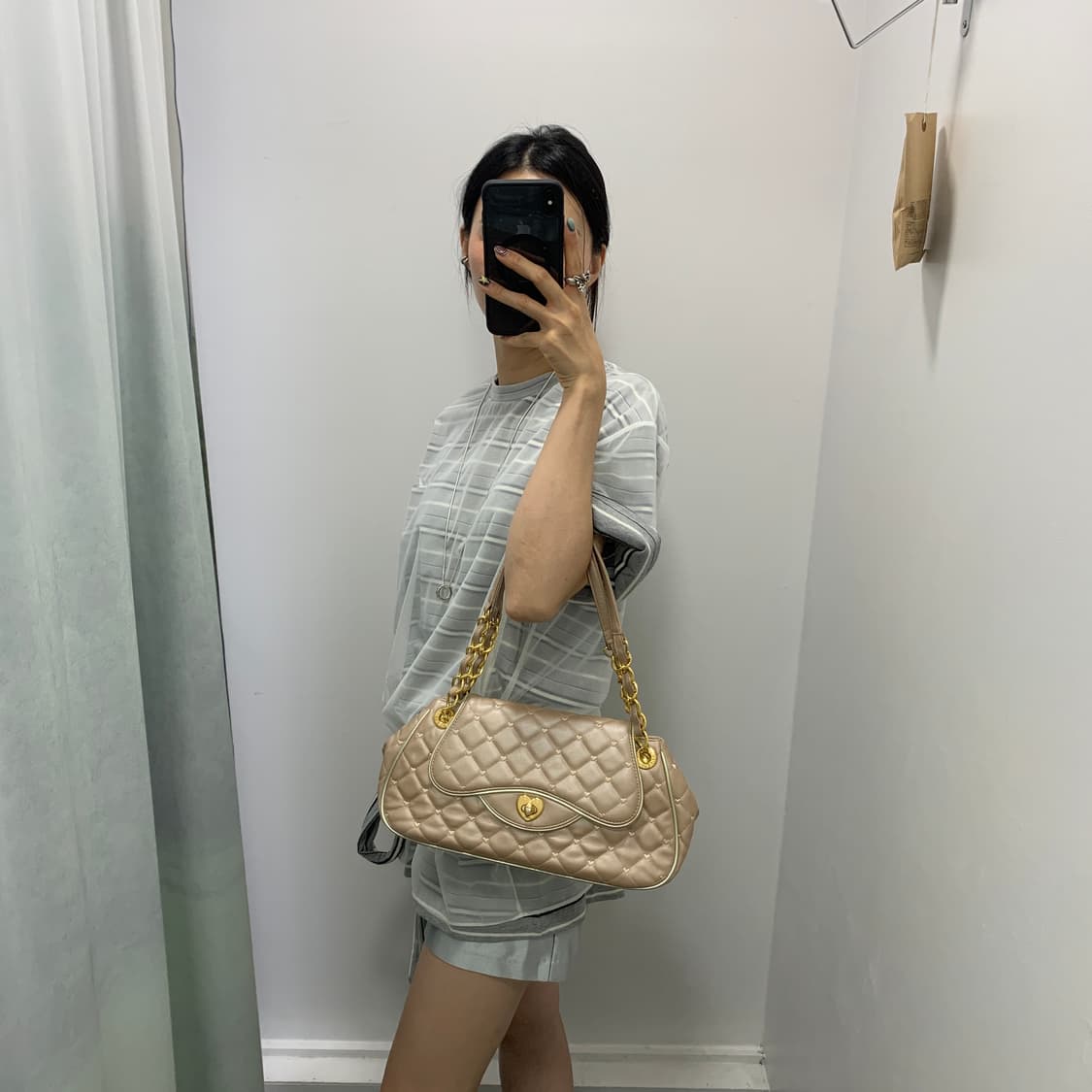 러브캣 바게트백 핑크 상품이미지6