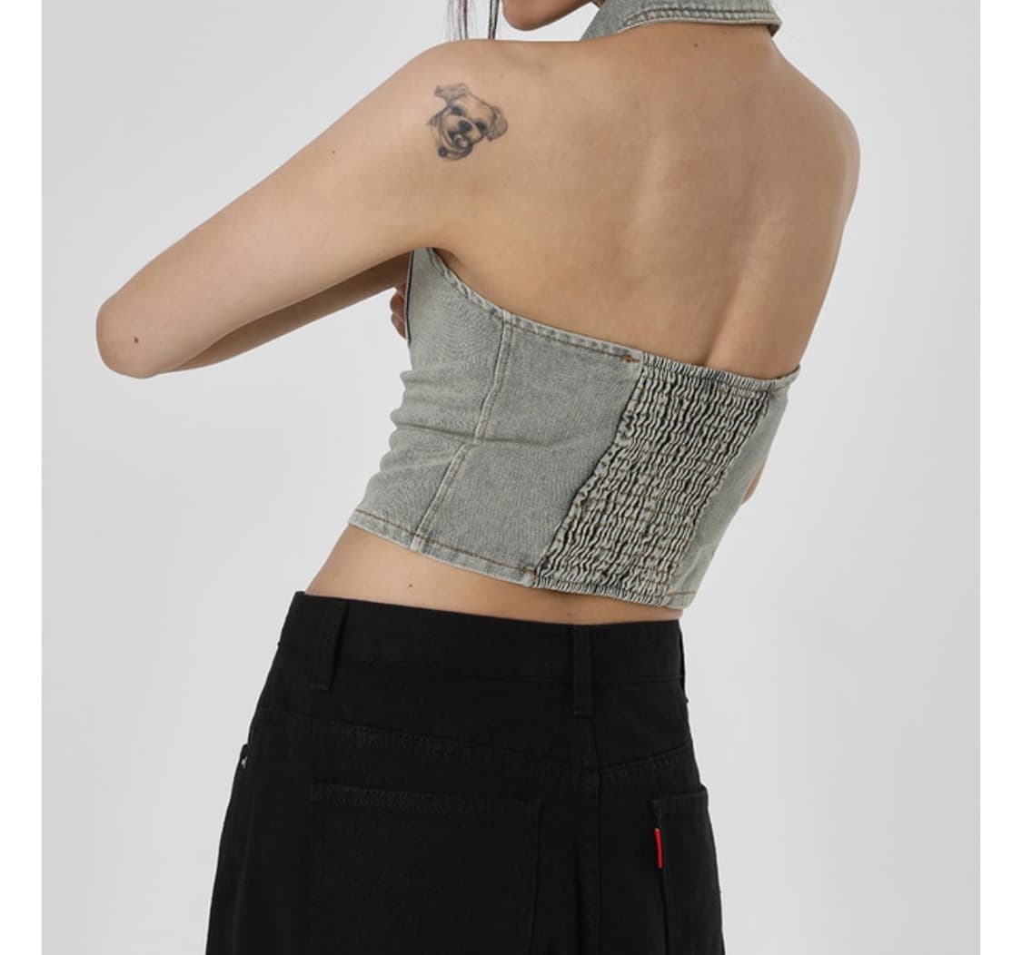 블랙업 미런 와이드 코튼팬츠 상품이미지3