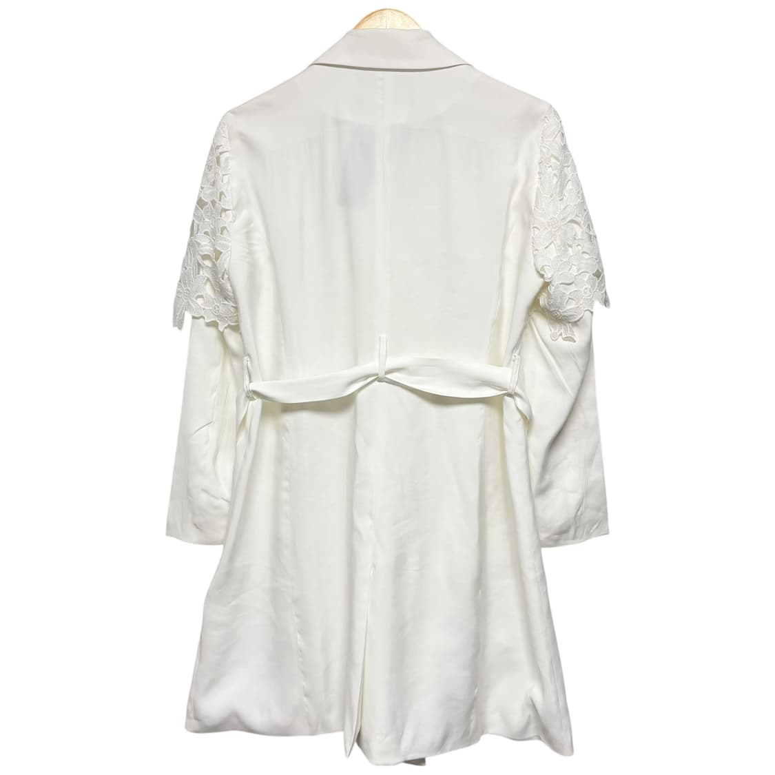 3842 D.MINUTE 화이트 레이스 트렌치코트 새상품 상품이미지5