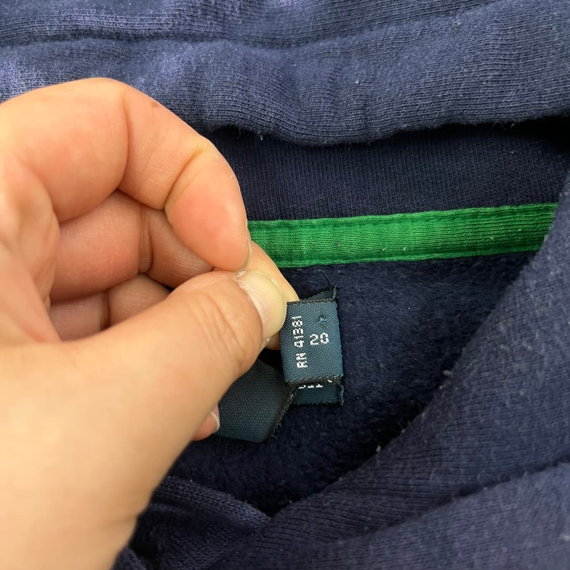 100 폴로랄프로렌 빅포니 usa 자수로고 네이비 후드티 상품이미지4