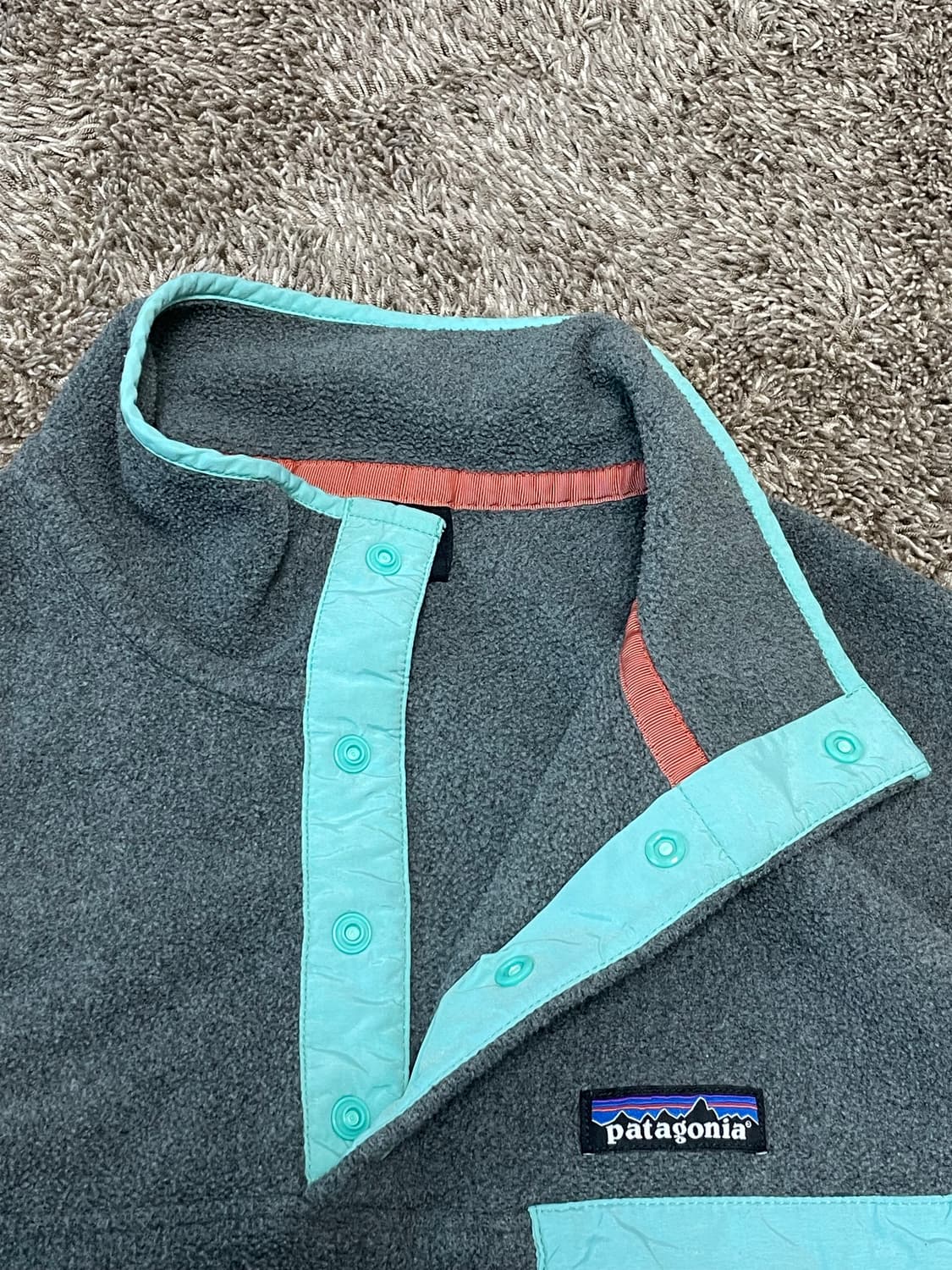 Patagonia synchilla 빈티지신칠라 그레이 민트 상품이미지3