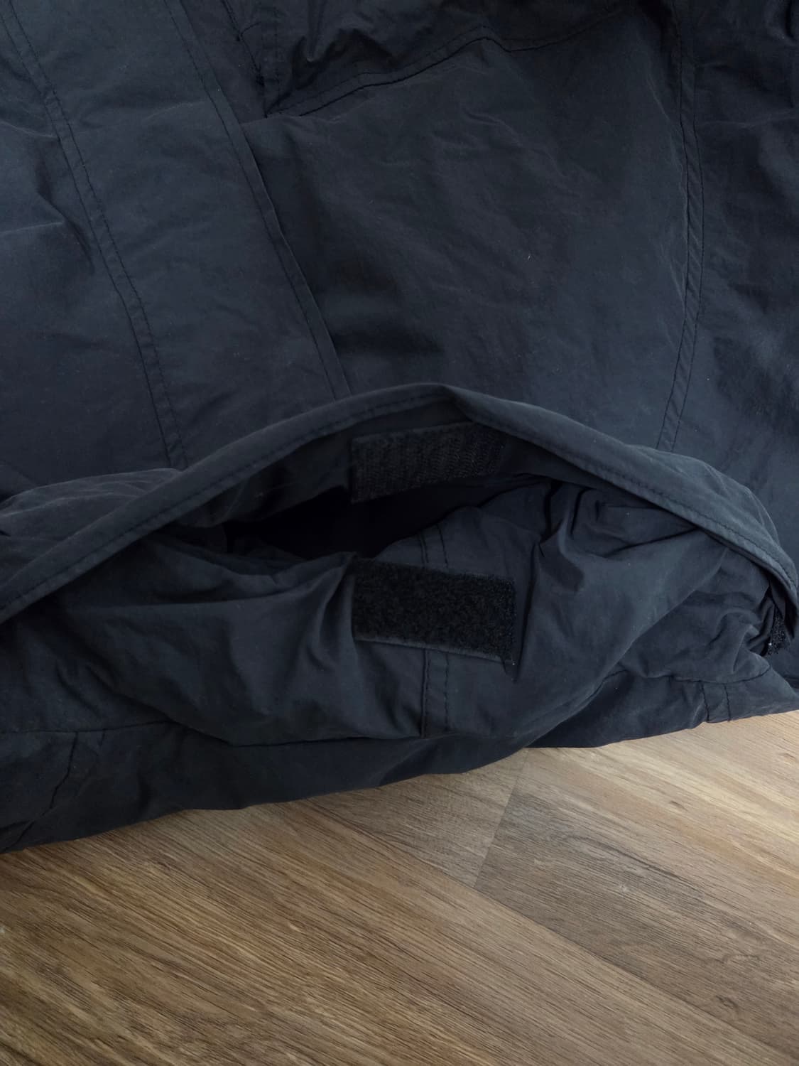 빈티지 크롭 래글런 바람막이 블랙 one size 상품이미지4