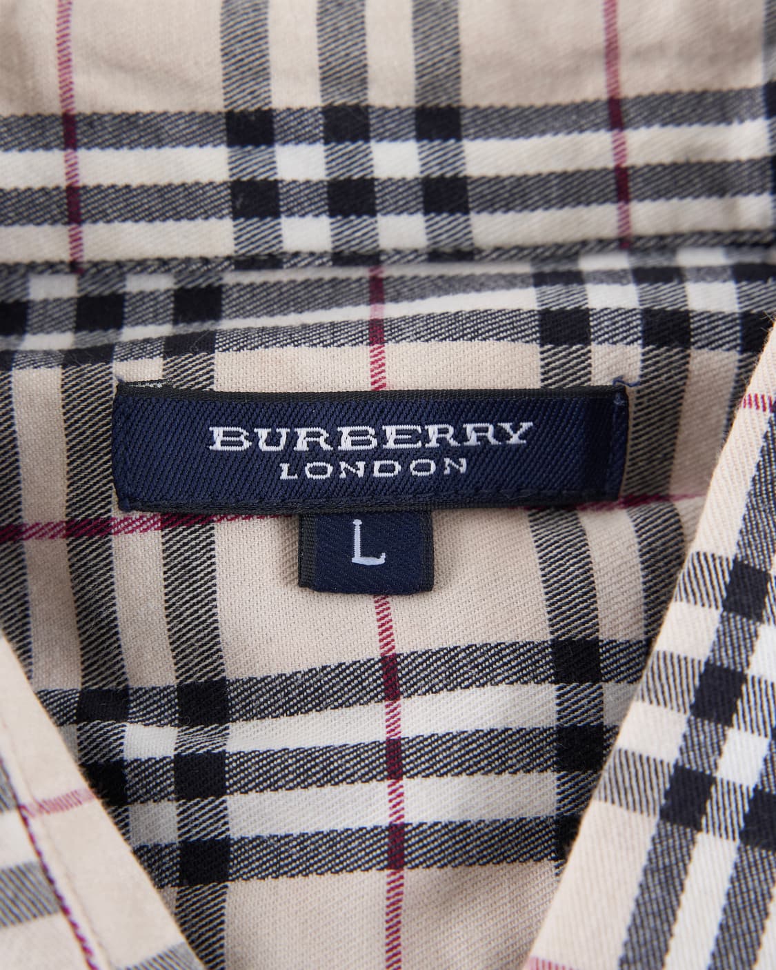 Burberry 런던라벨 노바체크 반팔 셔츠 상품이미지5