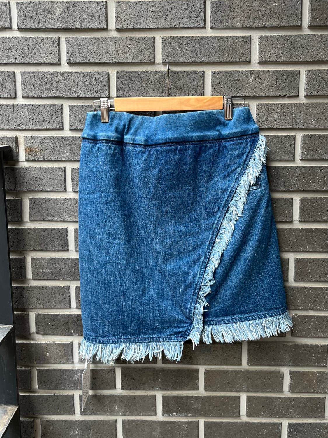 KAPITAL 캐피탈 언발 프린지 데님 스커트 상품이미지2