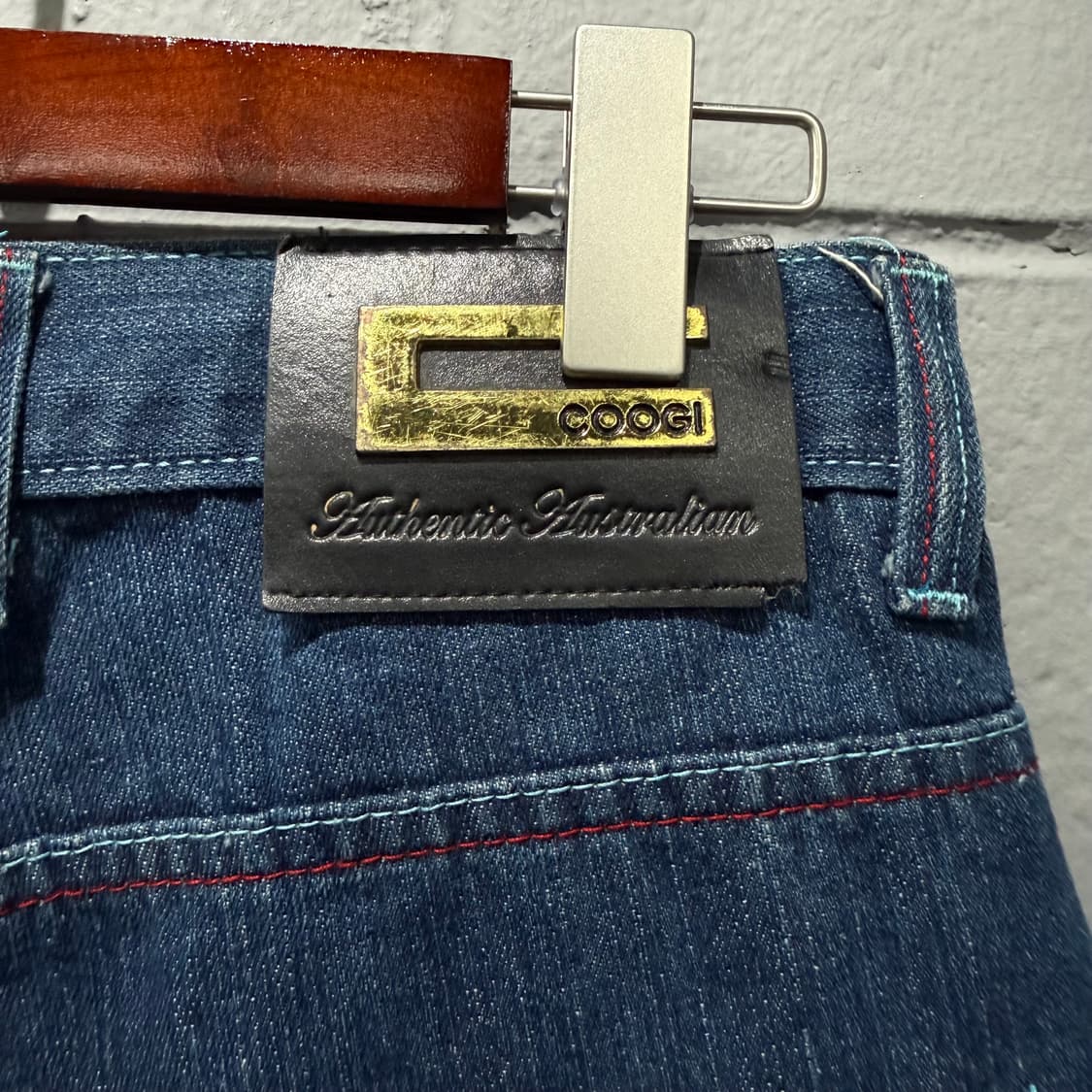 쿠지 코알라 자수 데님 반바지 상품이미지3