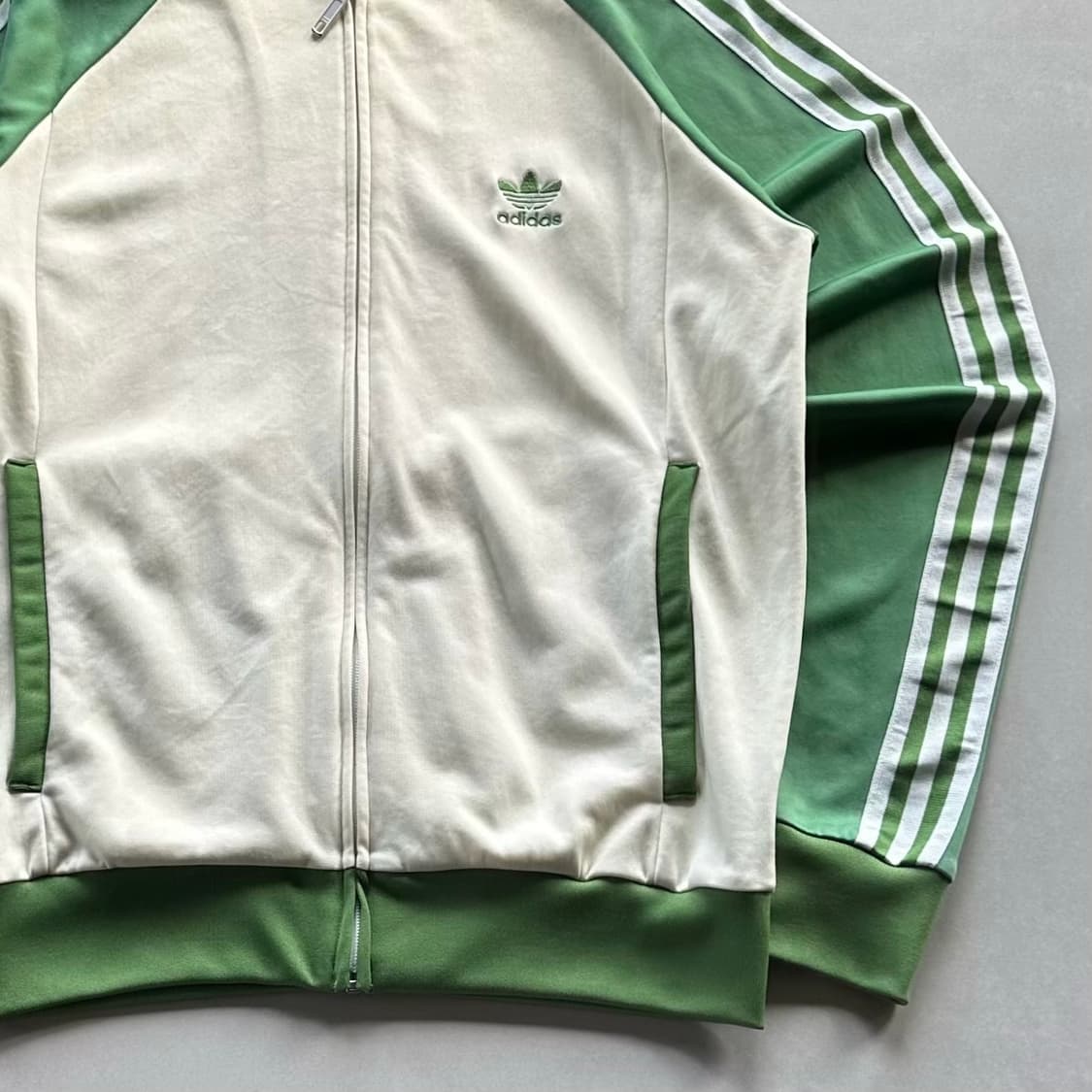 [XL]아디다스 희귀 말차 흰초 트랙탑 져지 상품이미지4