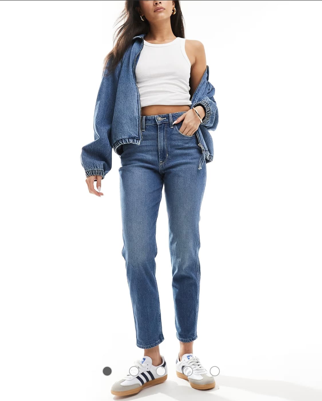 [23] 홀리스터 빈티지 하이라이즈 데님 팬츠 청바지 mom jeans 상품이미지8