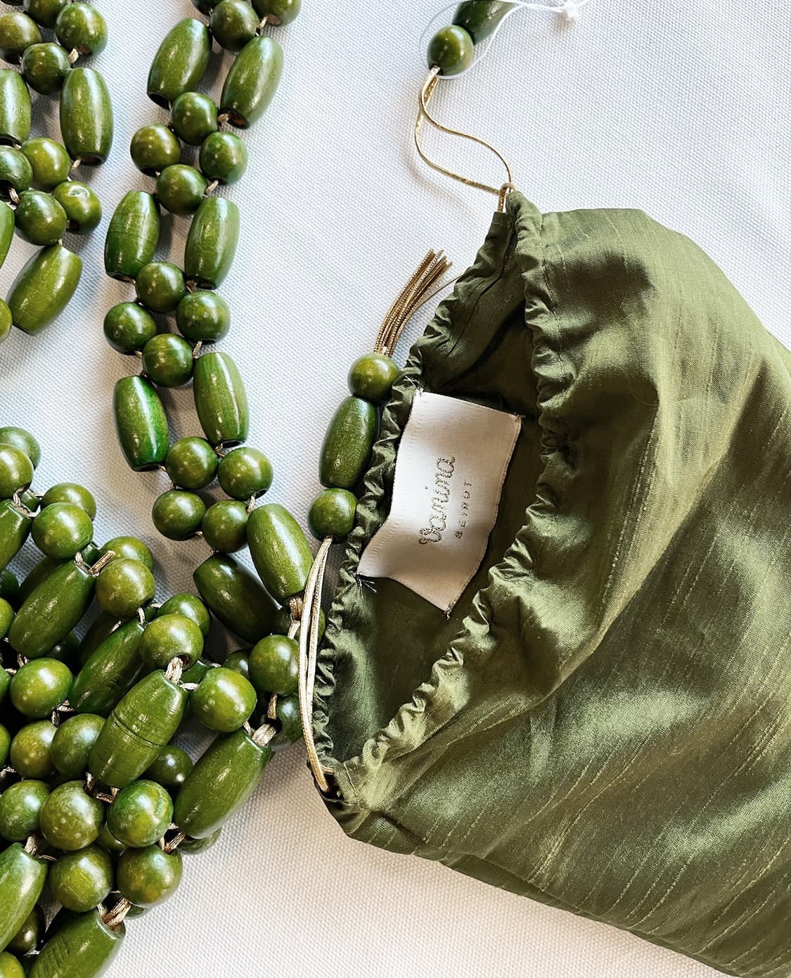 VANINA wood bead shoulder bag 상품이미지3