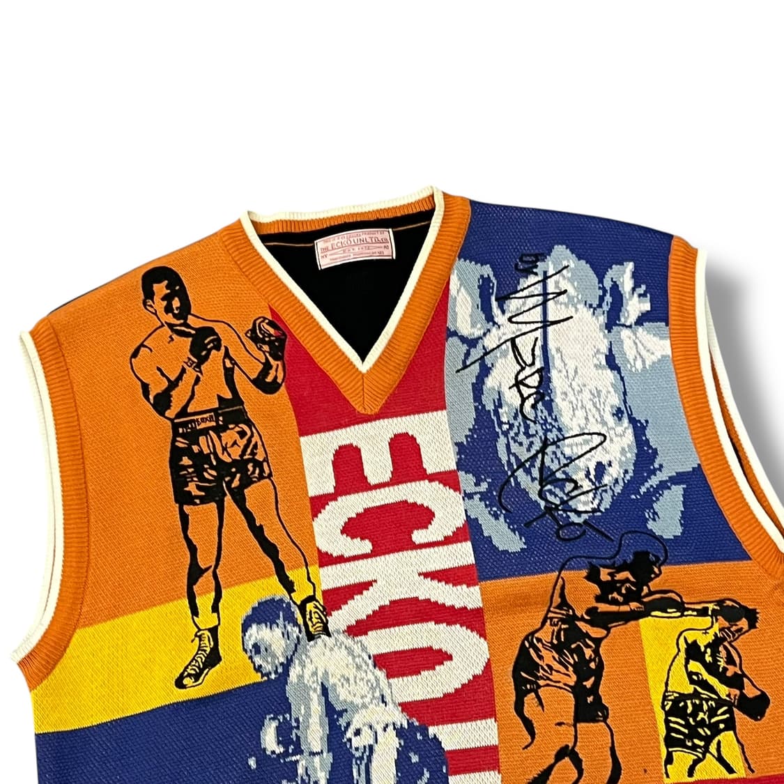  에코 언리미티드 자수 그래픽 니트베스트 y13850 상품이미지4