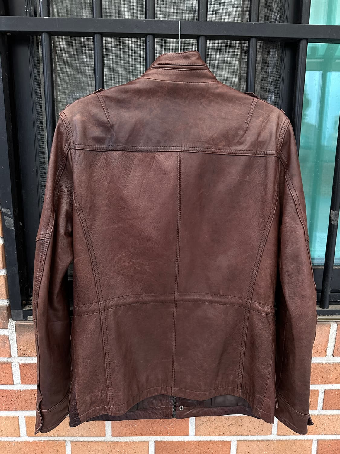 (L)카이아크만 쉽스킨 레더 자켓 상품이미지4