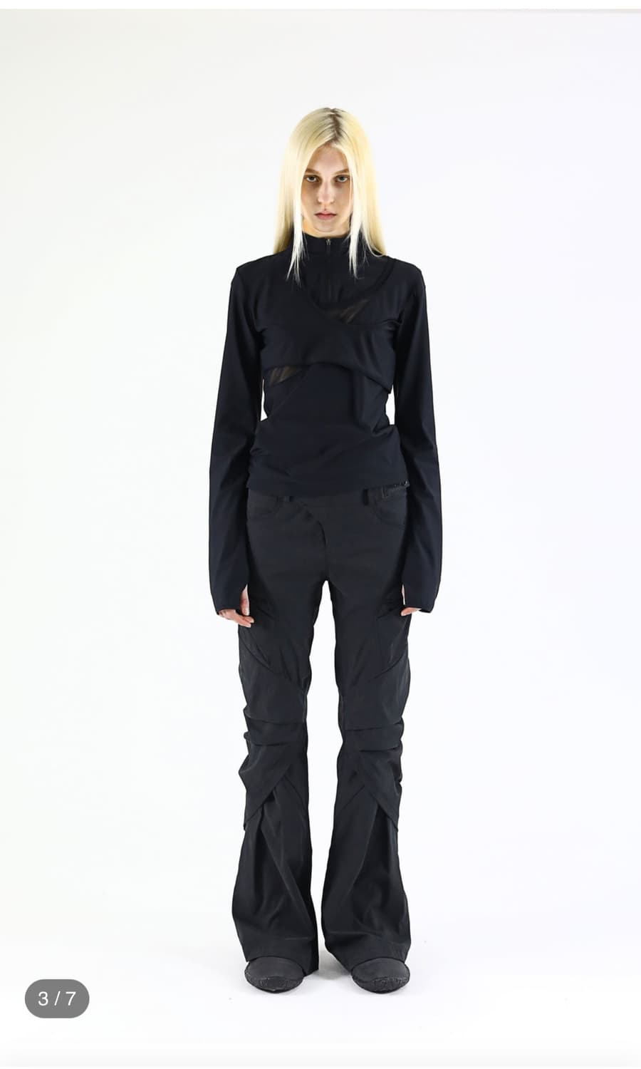 Differentis Mesh Layered Top 상품이미지3