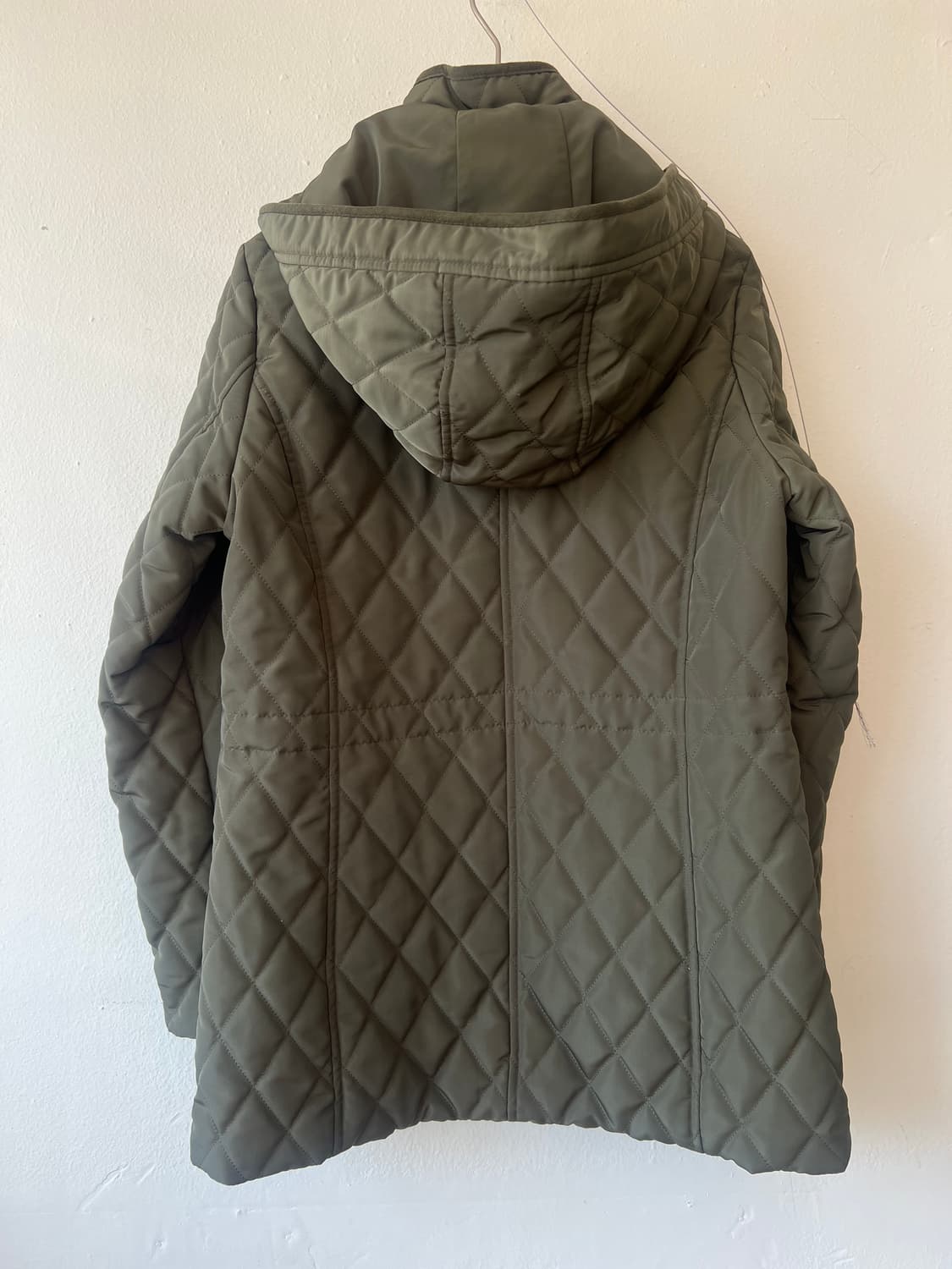 제이디엑스 JDX 여성 카키 누빔점퍼 후드집업점퍼 상품이미지3