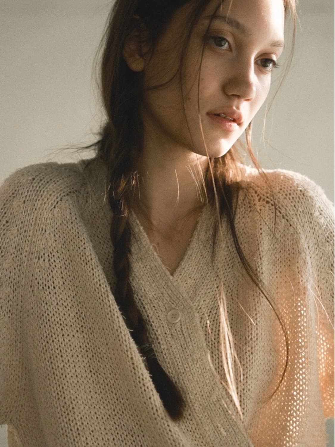 베르센트 s/s Bamboo wrap cardigan (natural) 상품이미지8