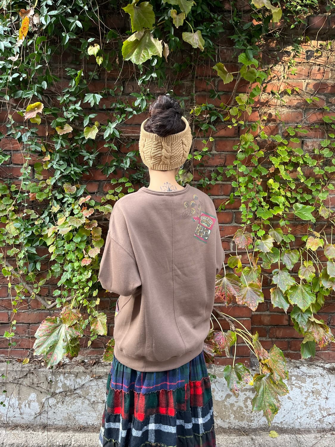 일본무드 패치 자수 포인트 맨투맨 상품이미지5