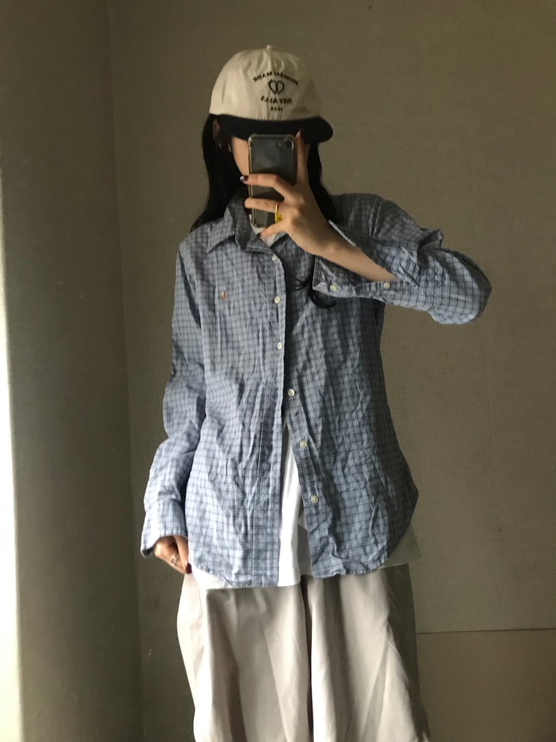 폴로 연하늘 멀티포니 체크셔츠 상품이미지5