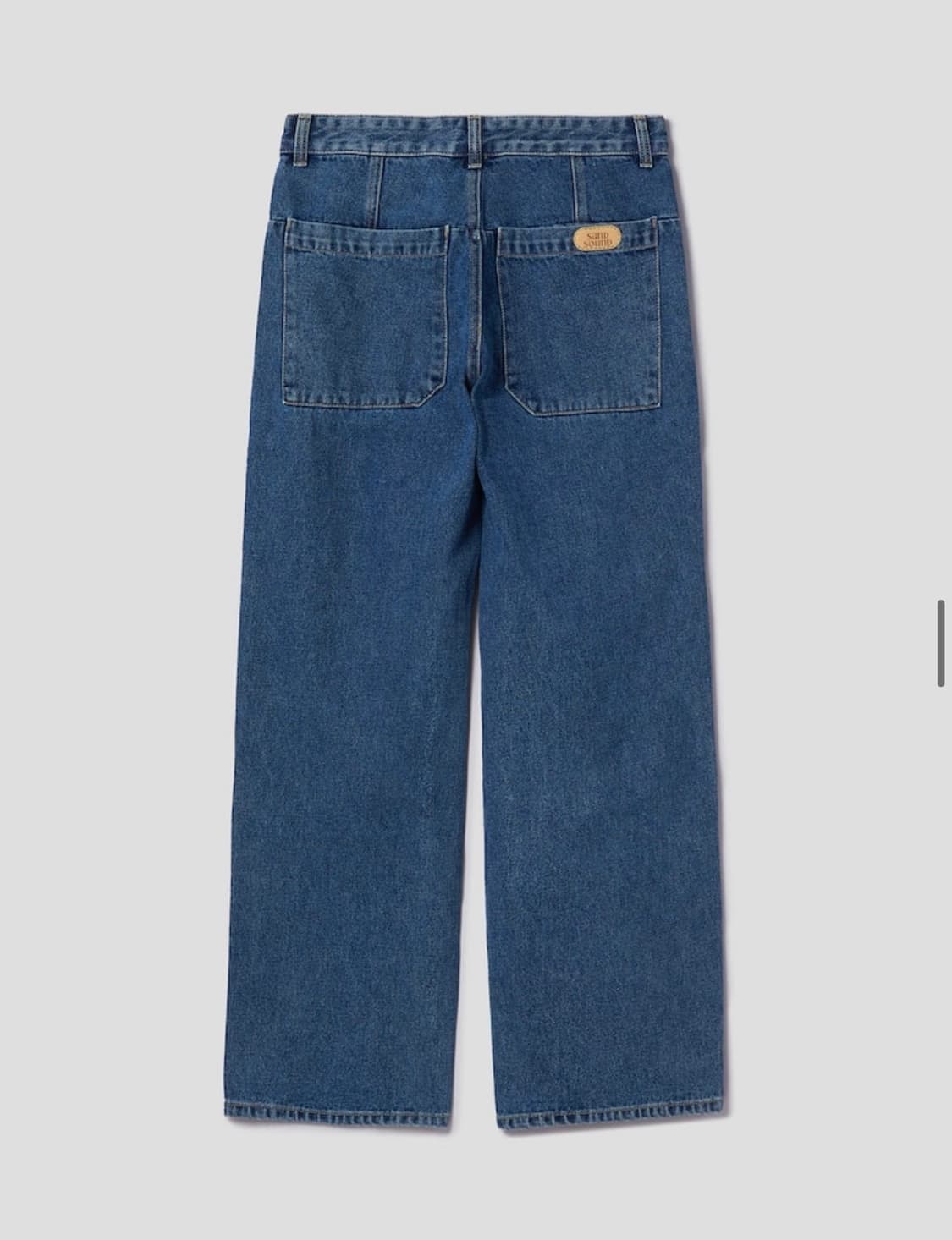샌드사운드 남성 와이드 데님팬츠 상품이미지2