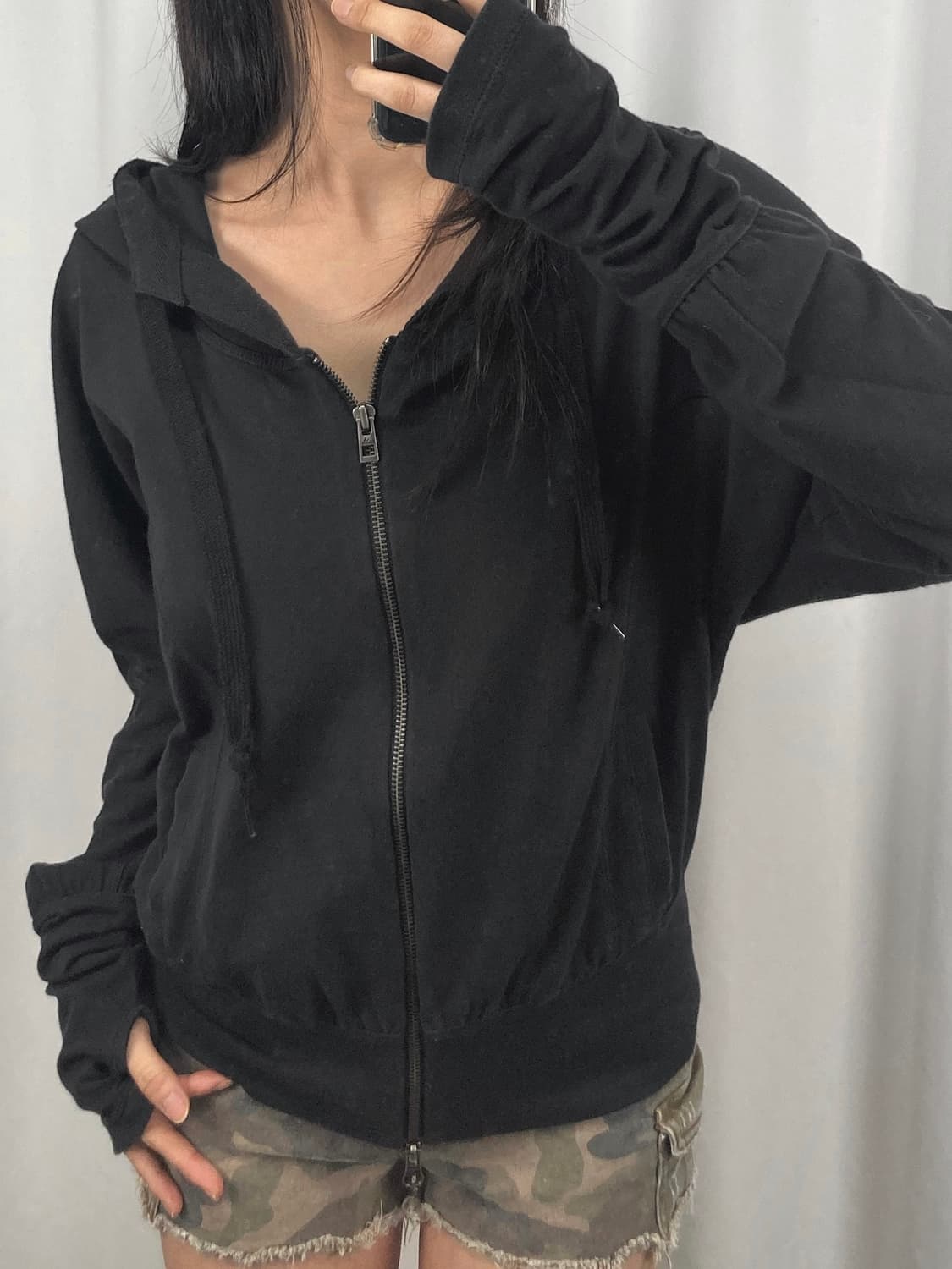 아디다스 스텔라 매카트니 블랙 후드집업 상품이미지2