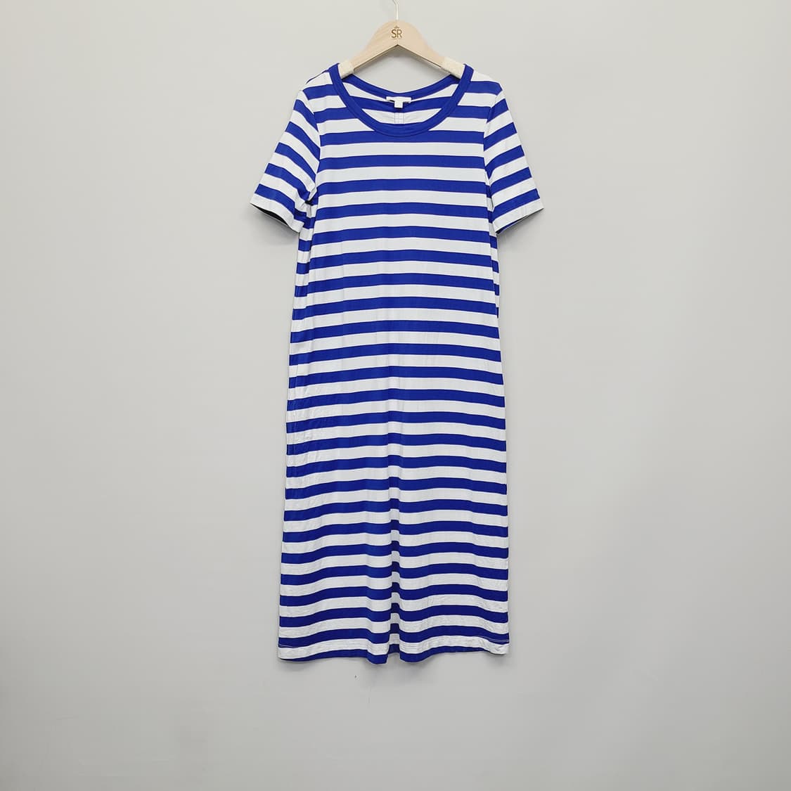 코스 COS 블루 화이트 스트라이프 코튼 맥시 원피스 (S사이즈) 상품이미지2
