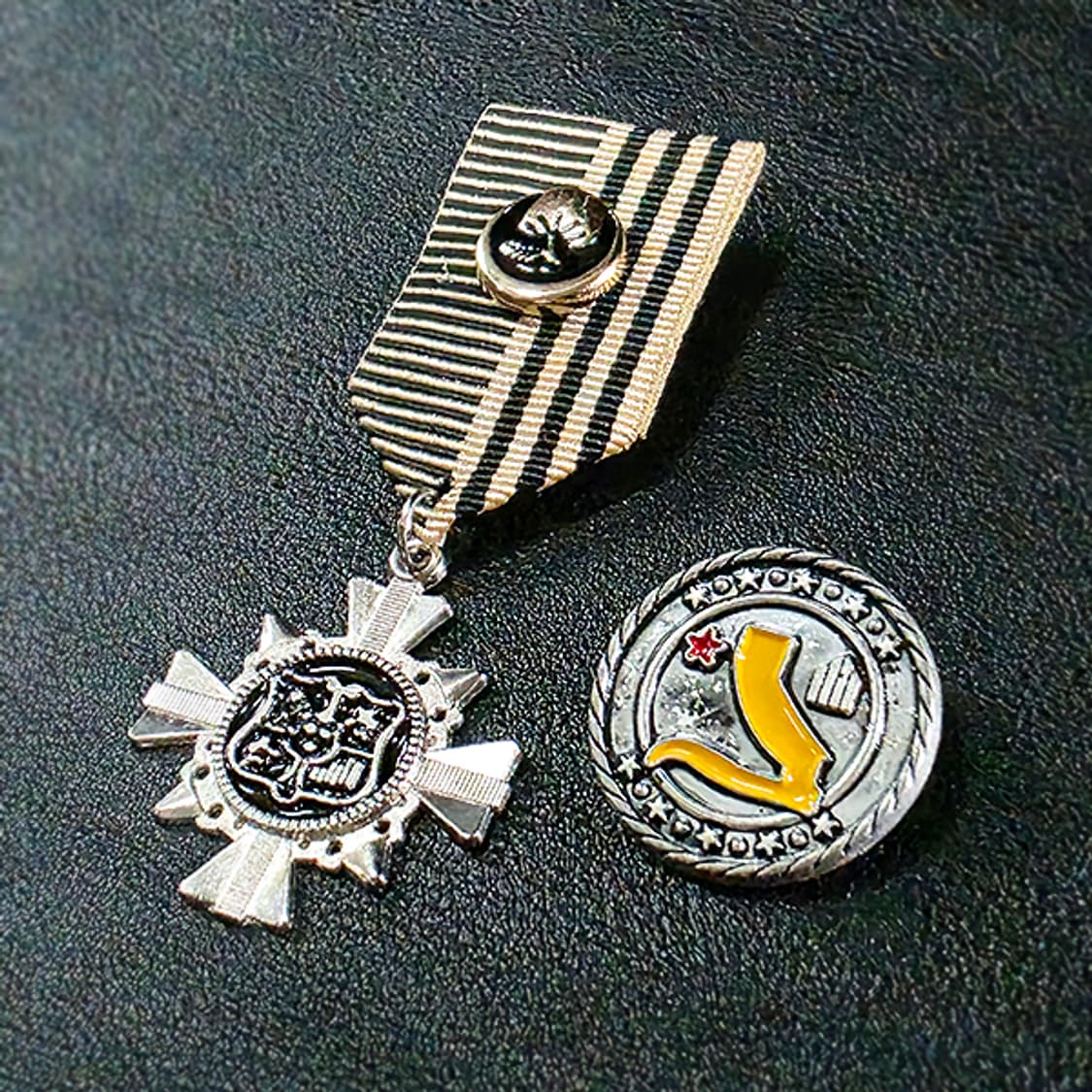 Herald 브로치 남자 여자 엔틱 빈티지 명품 훈장 메달 제복 상품이미지6