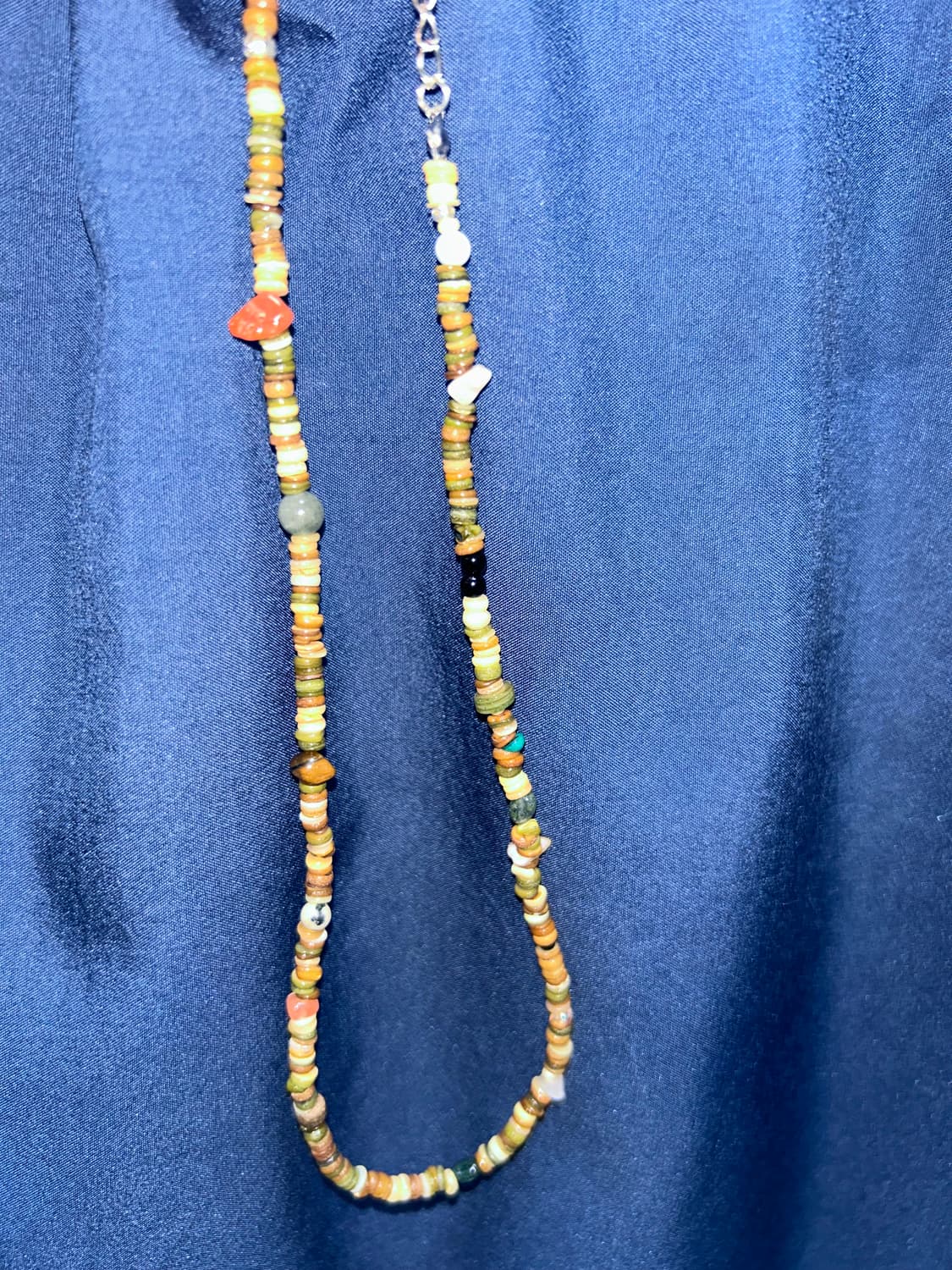 빈티지 비즈 심플 목걸이 / simple wood necklace 상품이미지3