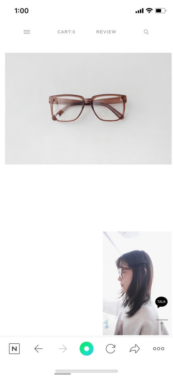 애프터먼데이 클리어브라운 글래스 안경 상품이미지8