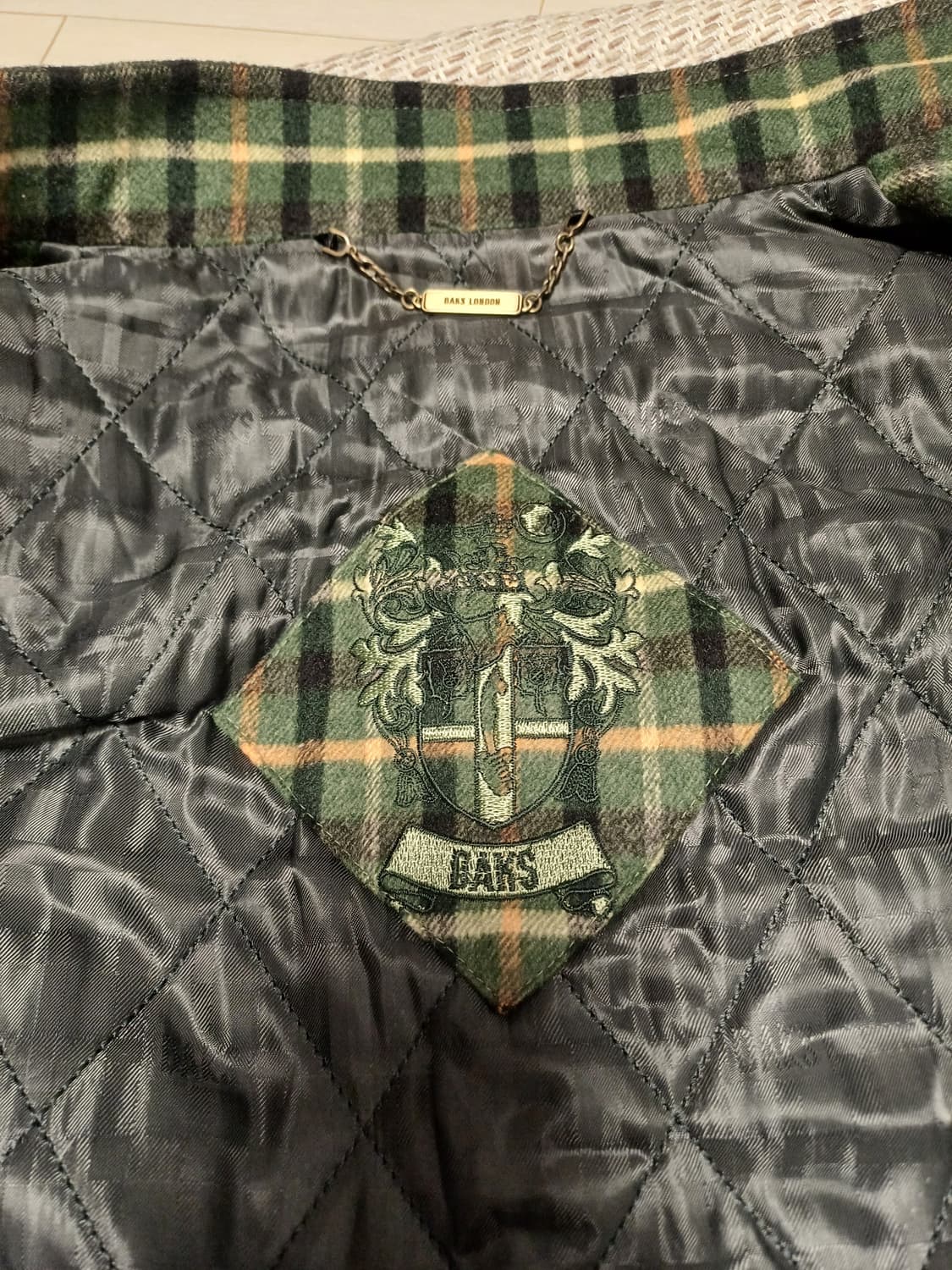 닥스 캐시미어 혼방 누빔 자켓 (가죽상태 최상/여성77) 상품이미지3