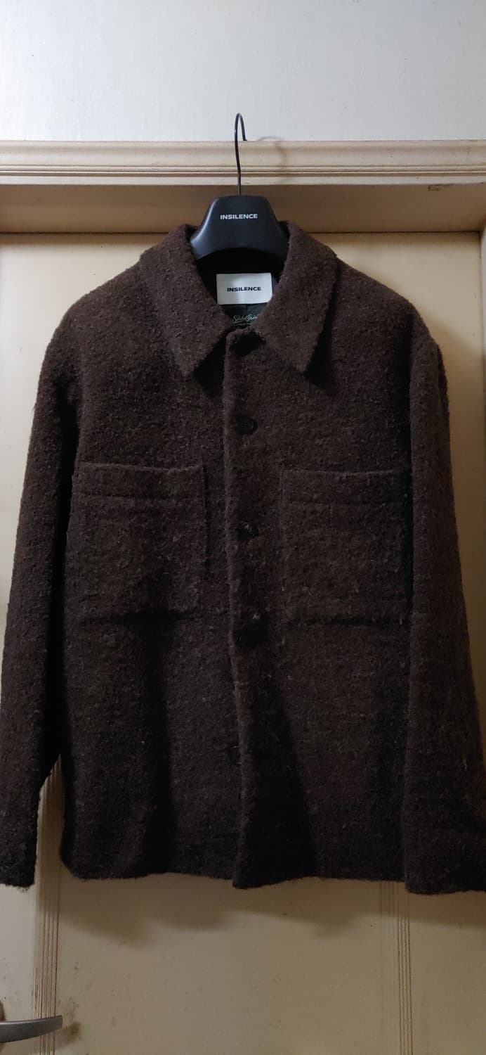 인사일런스 브라운 부클 울자켓 팝니다 상품이미지6