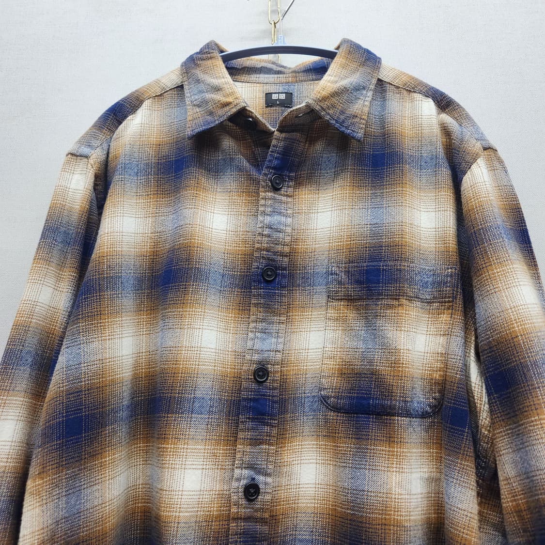 유니클로 플란넬 체크 셔츠 L(L) 상품이미지2