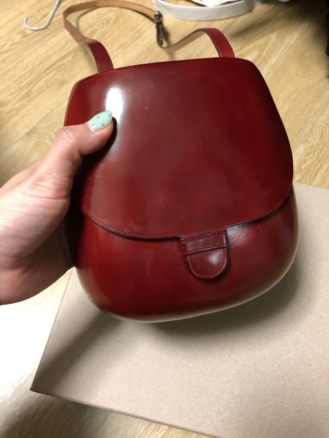 르메르 카트리지백 버건디 상품이미지4