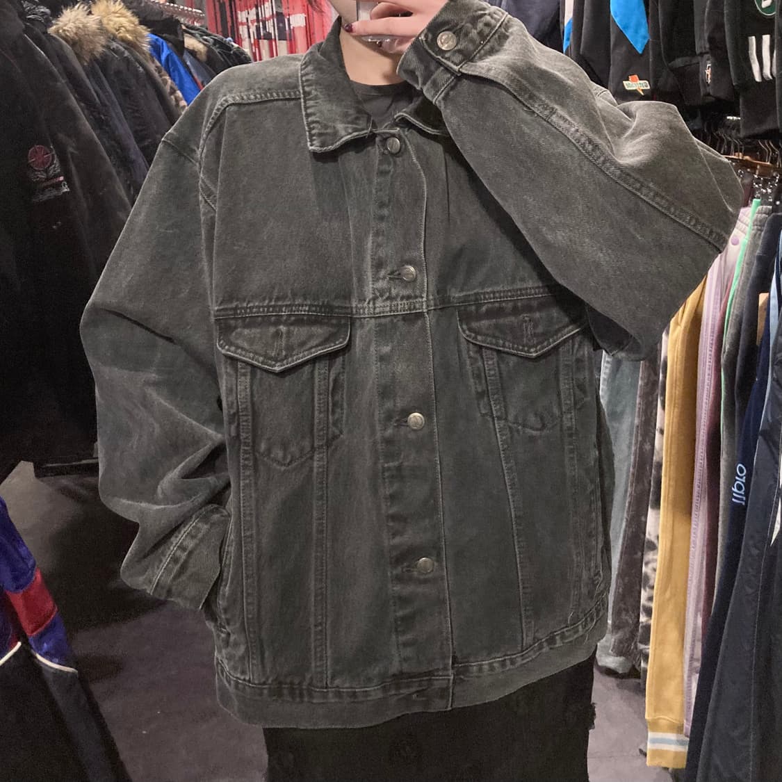 [IM] vtg 흑청 데님 자켓 상품이미지4
